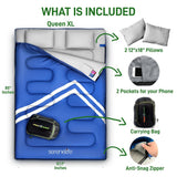 Saco o bolsa de dormir para mochilero azul SERENELIFE ‎SLSBBL