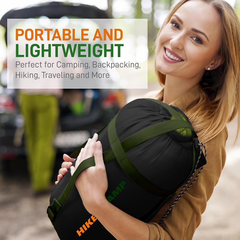 Saco o bolsa de dormir para mochilero azul SERENELIFE ‎SLSBBL