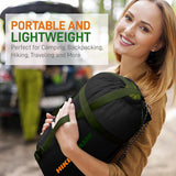 Saco o bolsa de dormir para mochilero azul SERENELIFE ‎SLSBBL