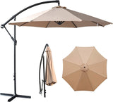 Paraguas en voladizo de 10 pies con giro de 360