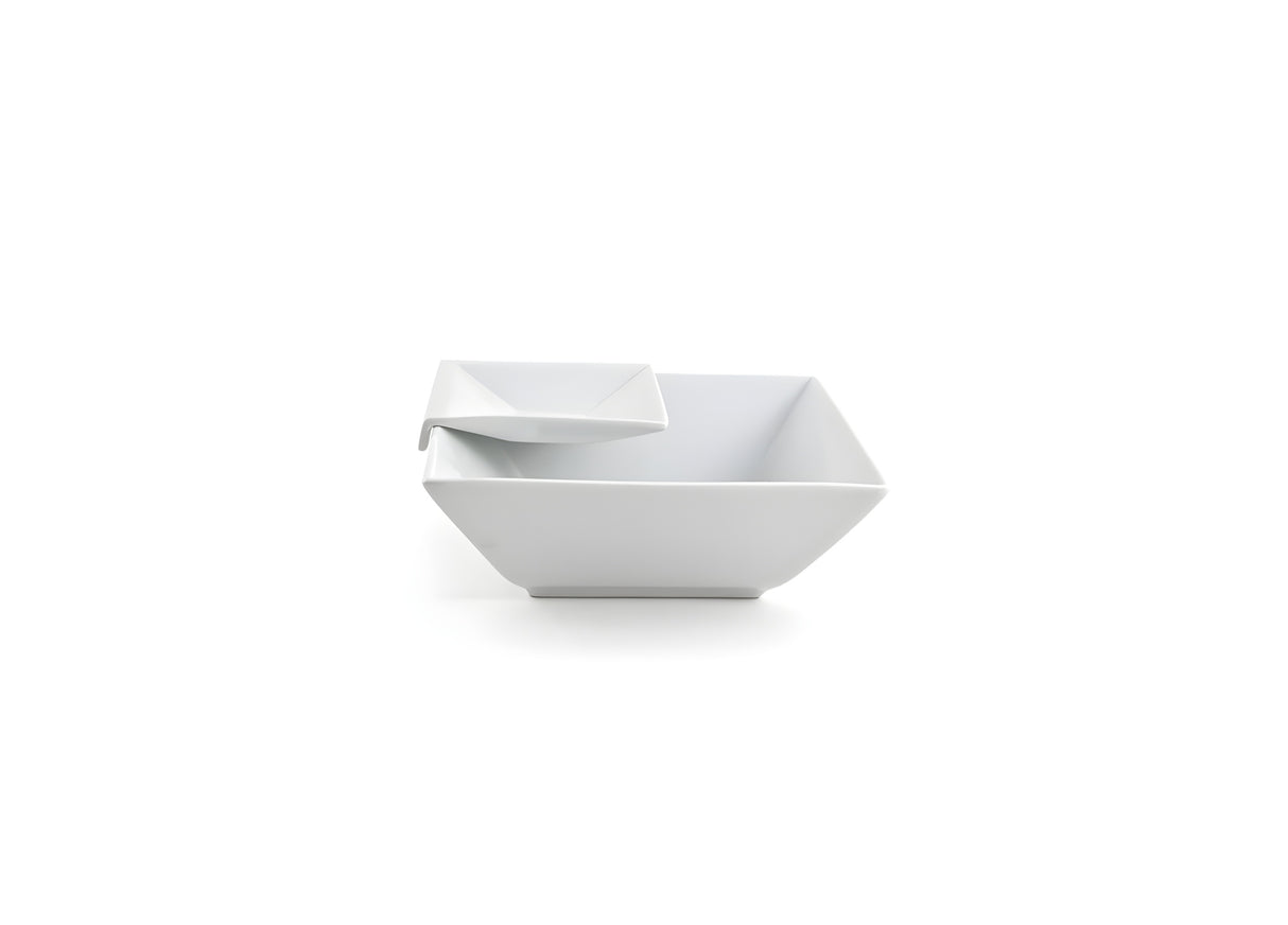 Tazón Alto Kyoto™ 9" Cuadrado 60 oz - Paquete de 2 piezas