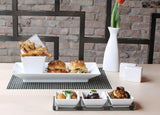 Soporte Triple de Platos de Acero Inoxidable - Pack de 6 pcs