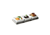 Soporte Triple de Platos de Acero Inoxidable - Pack de 6 pcs