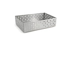 Cesta de acero inoxidable con puntos - Pack de 4 piezas 9"x6