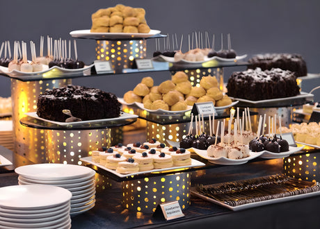 Plato Grill Cuadrado de Acero Inoxidable - Pack x 2 pcs