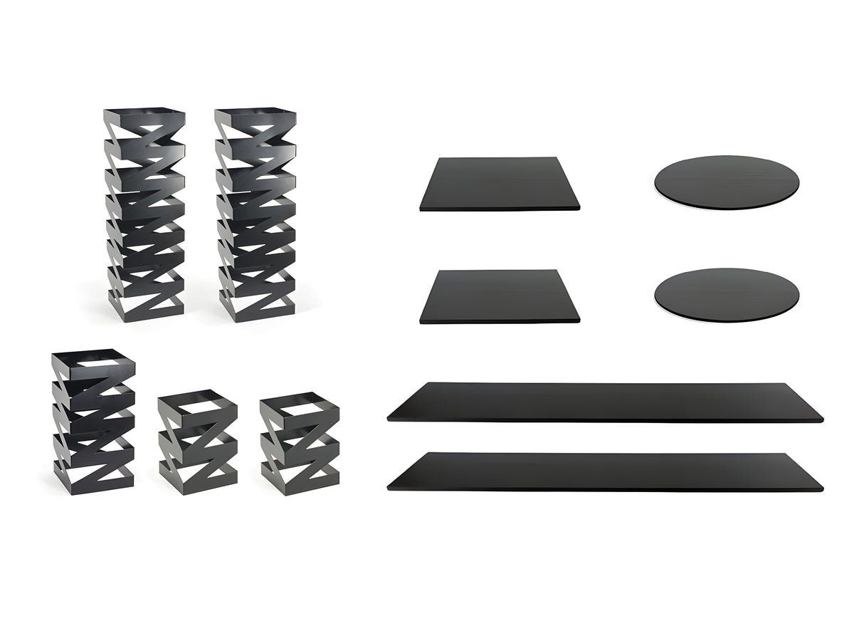 Esenciales Buffet - Zig Zag - Bambú Negro en Mate - Pack x 1