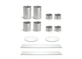 Esenciales Buffet - Dots - Cristal Claro en Plata, pack 1 pc