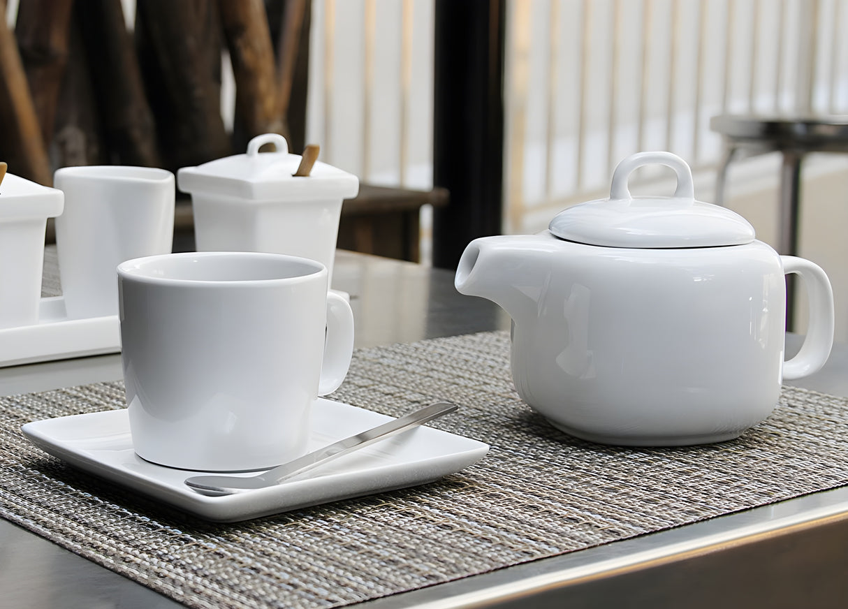 Tetera cuadrada Mod® de 16 oz, pack de 6 piezas, ideal para té