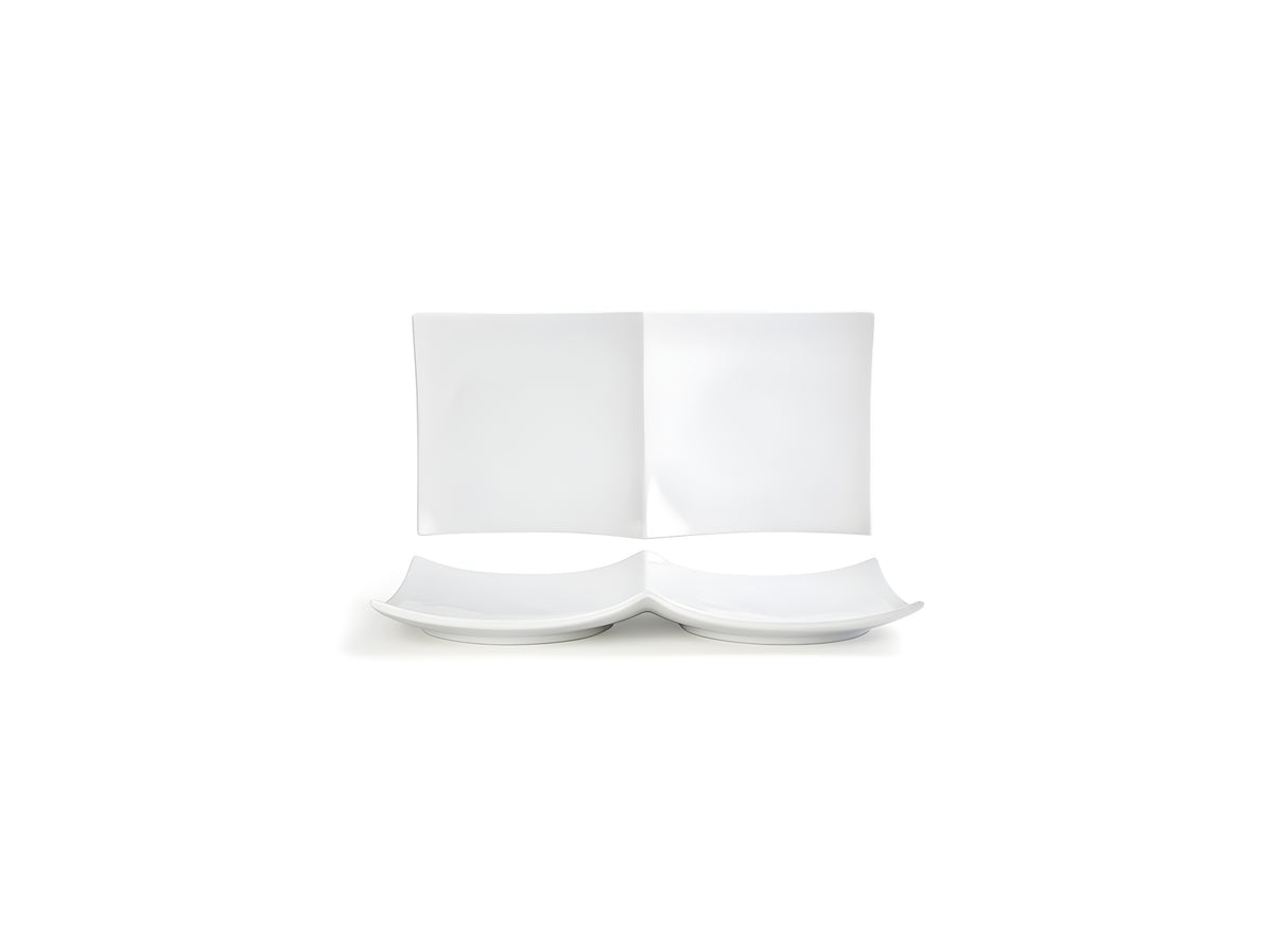 Plato Origami® de 10" x 5" - Paquete de 12 piezas