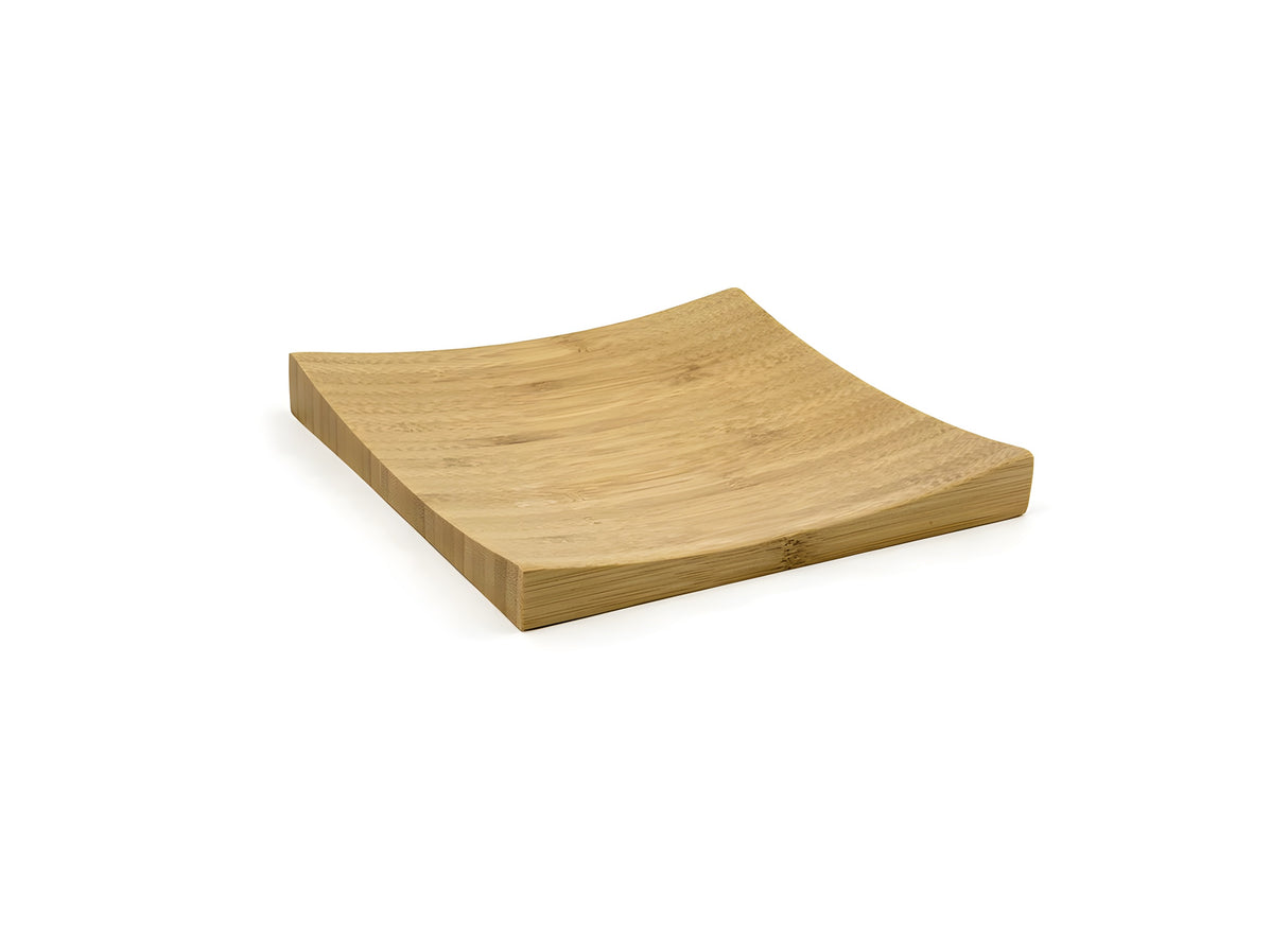 Plato de Bambú Cuadrado 6.25" - Paquete de 12 Piezas