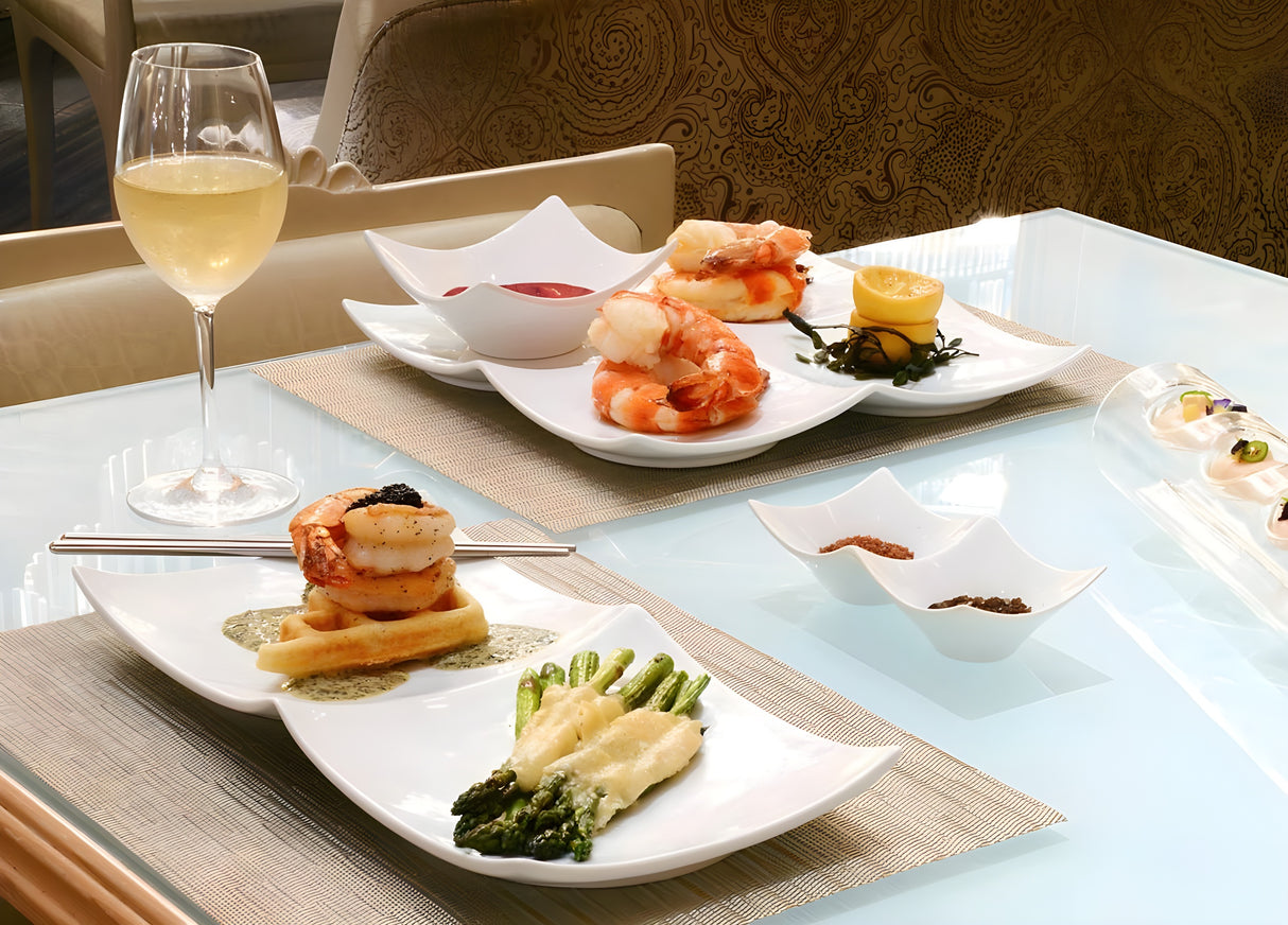 Bowl Origami® Cuadrado 5" - Paquete de 6 piezas de 7 oz