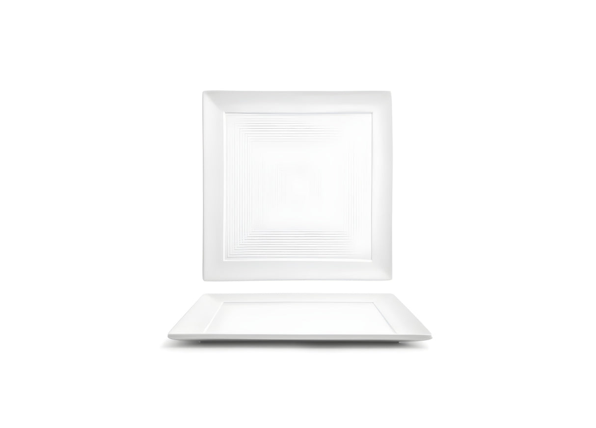 Plato Espiral® Cuadrado 9" pack x 6 piezas - Set de mesa