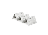 Soporte para Tacos de Acero Inoxidable - 8" x 4" - Pack de 12