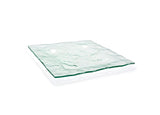 Plato Cuadrado Arctic™ 13" Transparente - Paquete de 6 Piezas
