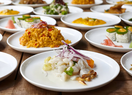 Plato Redondo Harmony™ de 13" Pack de 4 Piezas Ideal para Servir