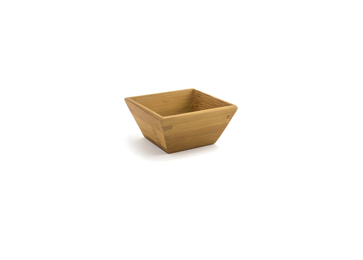 Plato de Bambú Kyoto™ 3.25" Cuadrado 4 oz, Paquete de 12 pcs