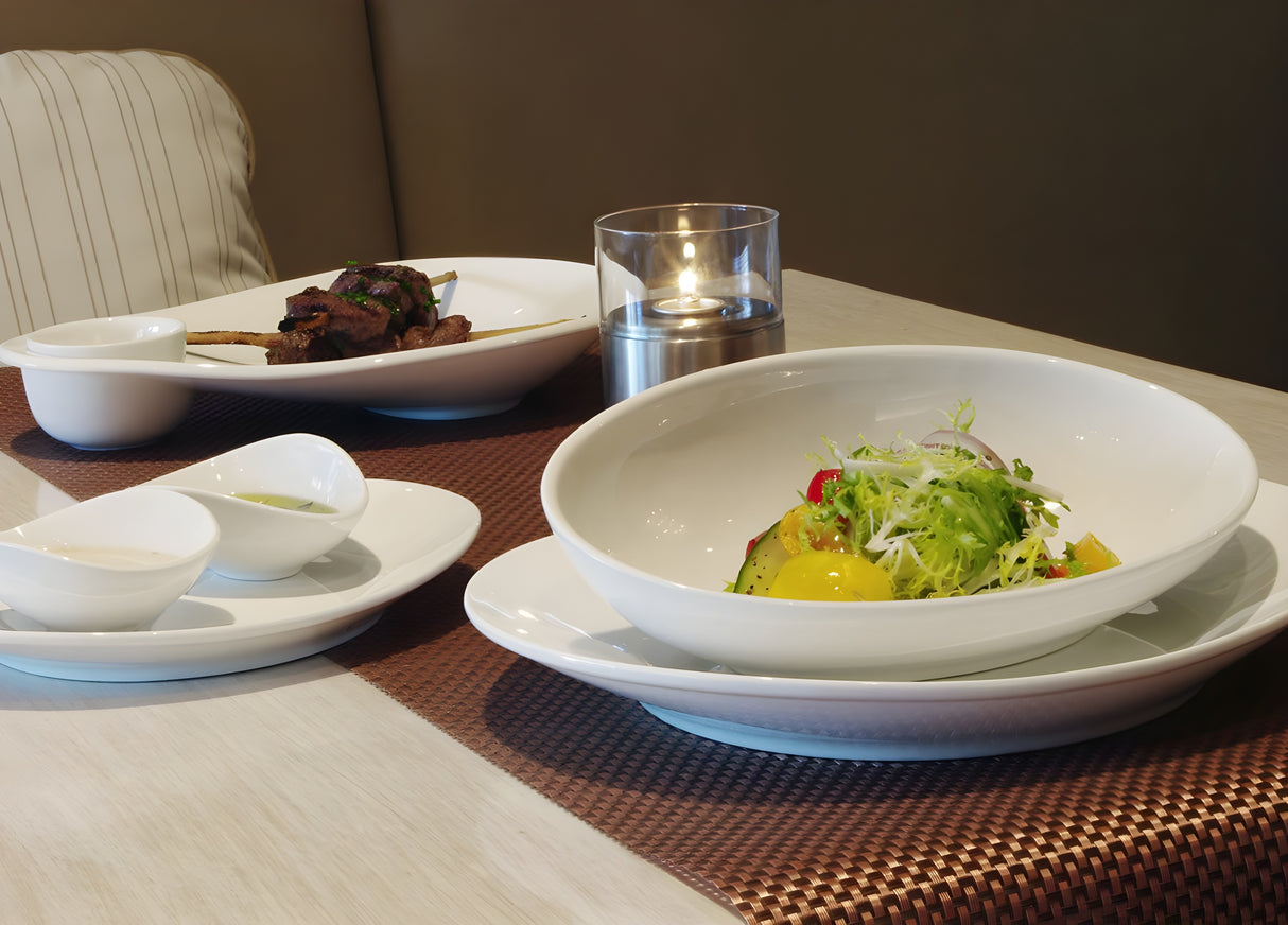 Plato Oval Ellipse™ 9" Pack de 12 Piezas para Servir