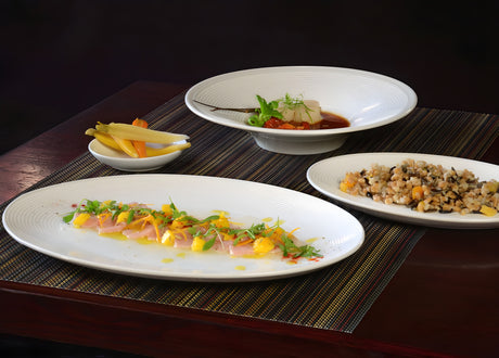 Plato Coupe Ovalado Spiral® 9.5" pack x 6 piezas