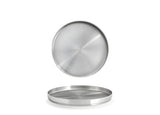 Plato Redondo Soho de Acero Inoxidable 7.5" pack x 12 pcs
