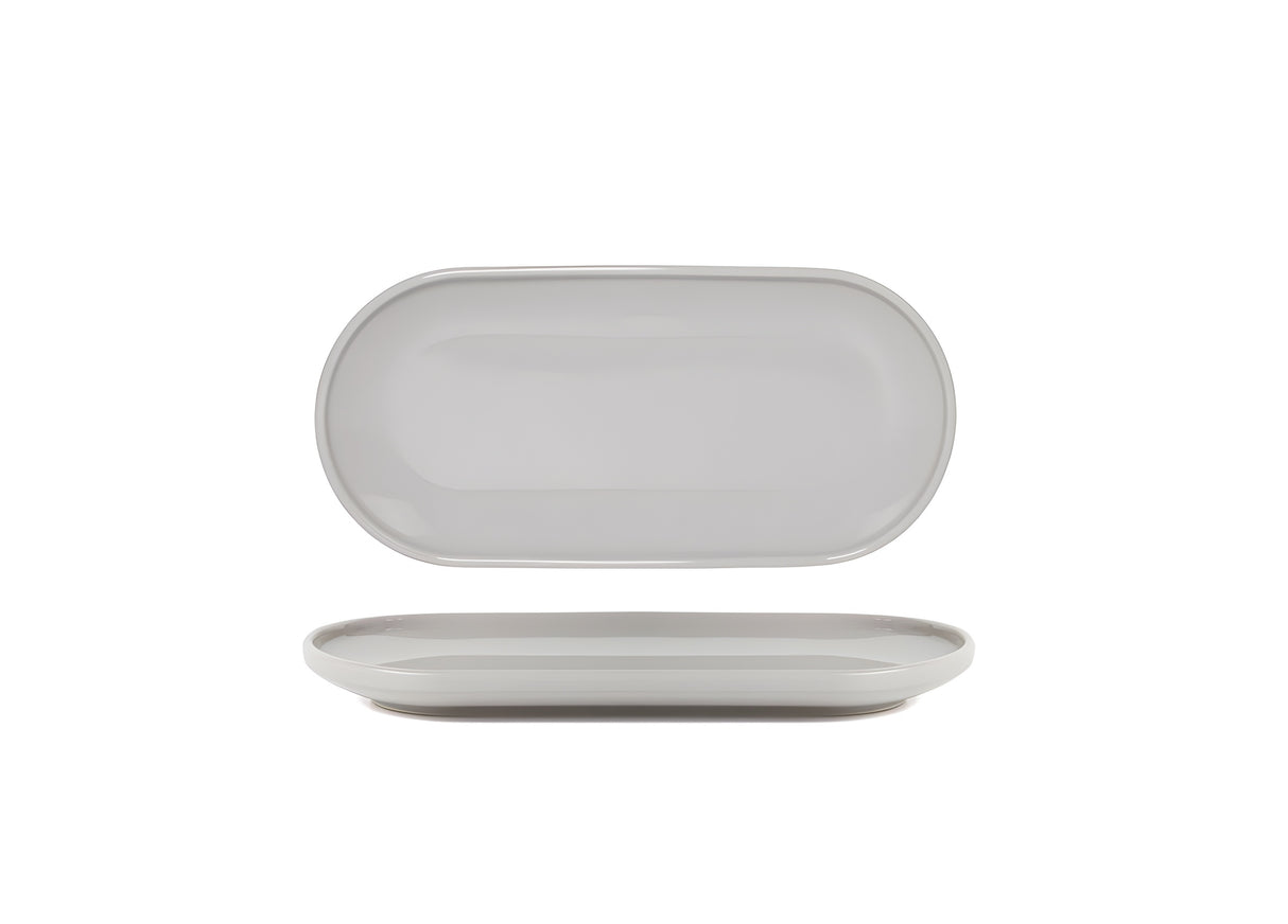 Plato Oval Bevel™ 11"x5" - Pack de 12 unidades