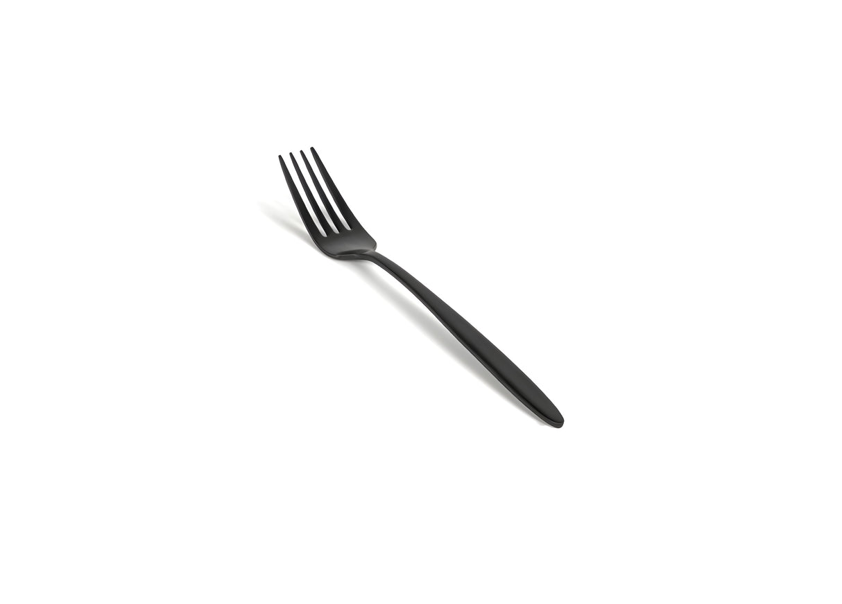 Tenedor de Cena Luca 8" - Pack de 12 piezas - Matte Black