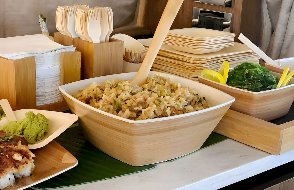 Set de Cubiertos y Servilletas Servewise® - Pack 200 Pcs