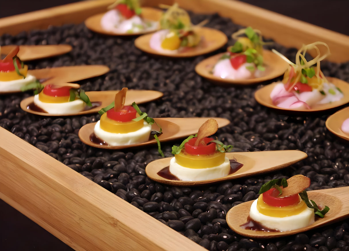 Bandeja de Bambú 11.75" x 4.25" - Paquete de 6 piezas