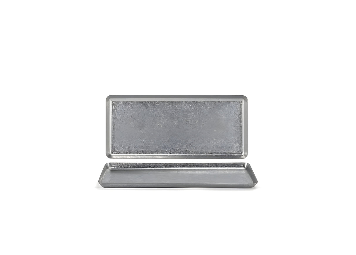 Bandeja de Acero Inoxidable 10" x 4.5" - Antiguo, Paquete 6 pcs